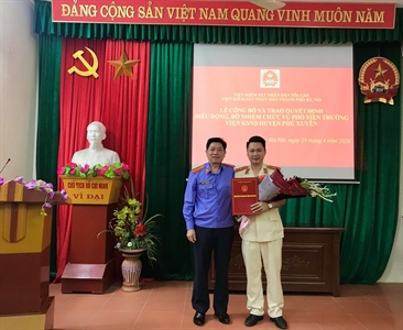 Lễ công bố và trao Quyết định điều động, bổ nhiệm chức vụ Phó Viện trưởng...